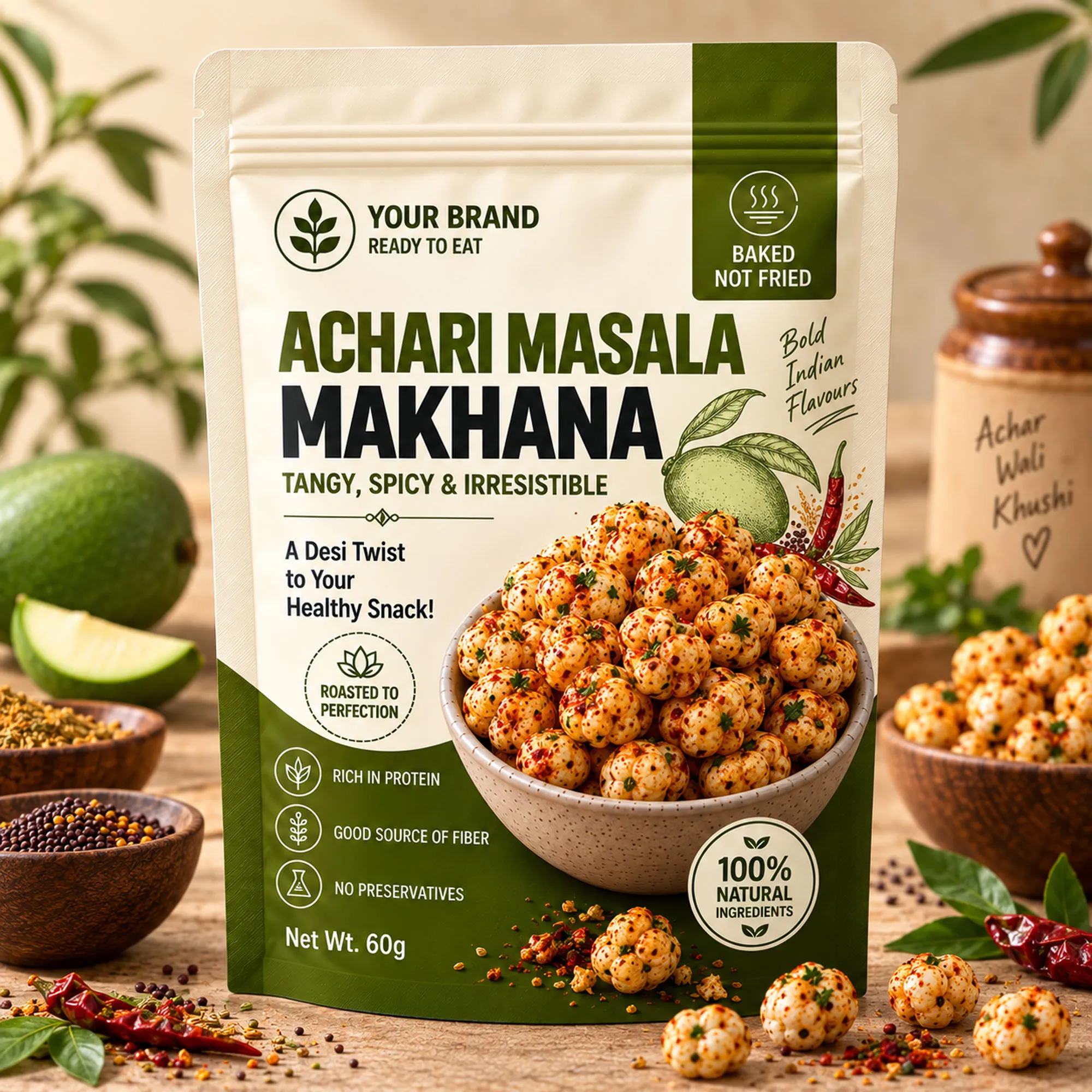 Achari Masala Makhana
