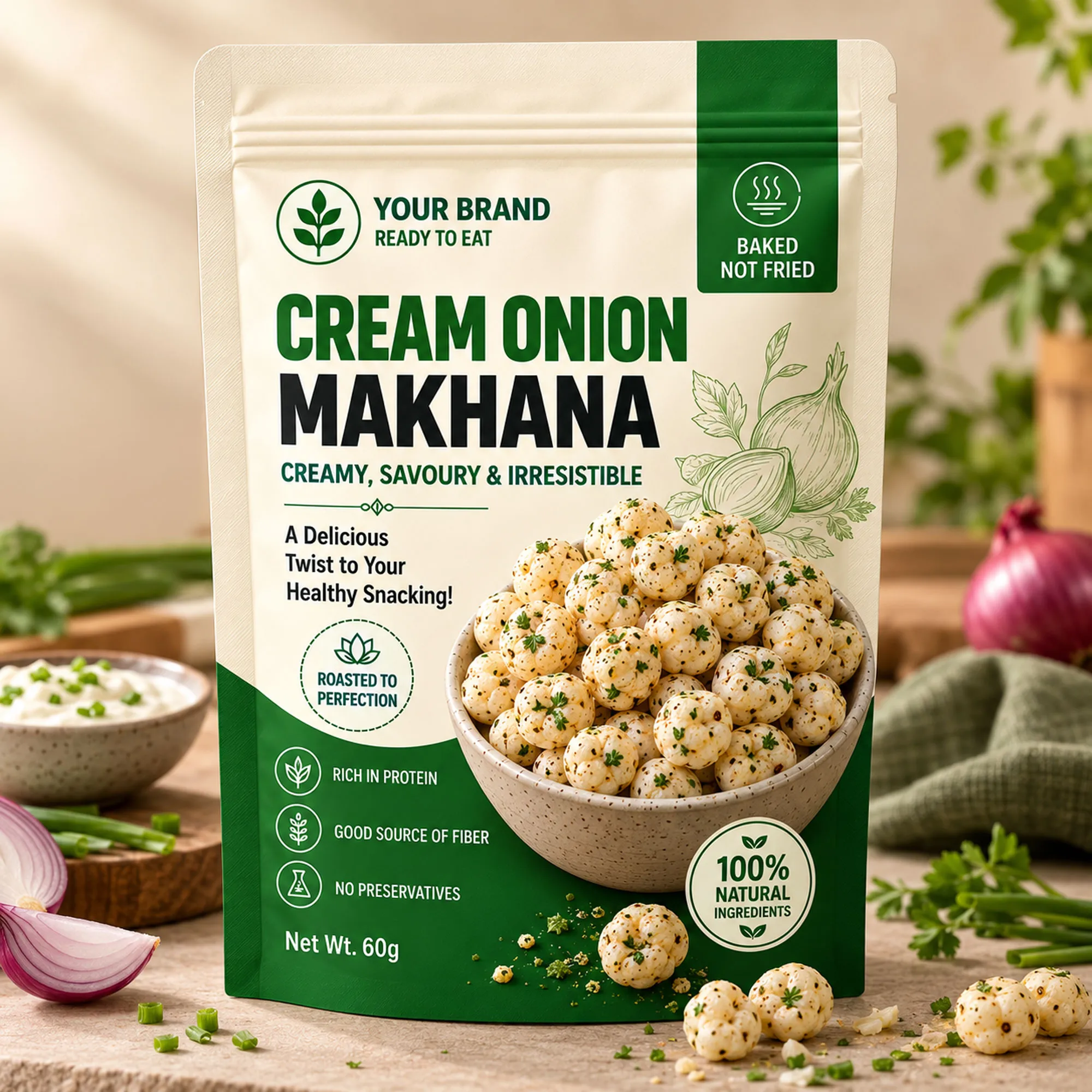 Cream & Onion Makhana
