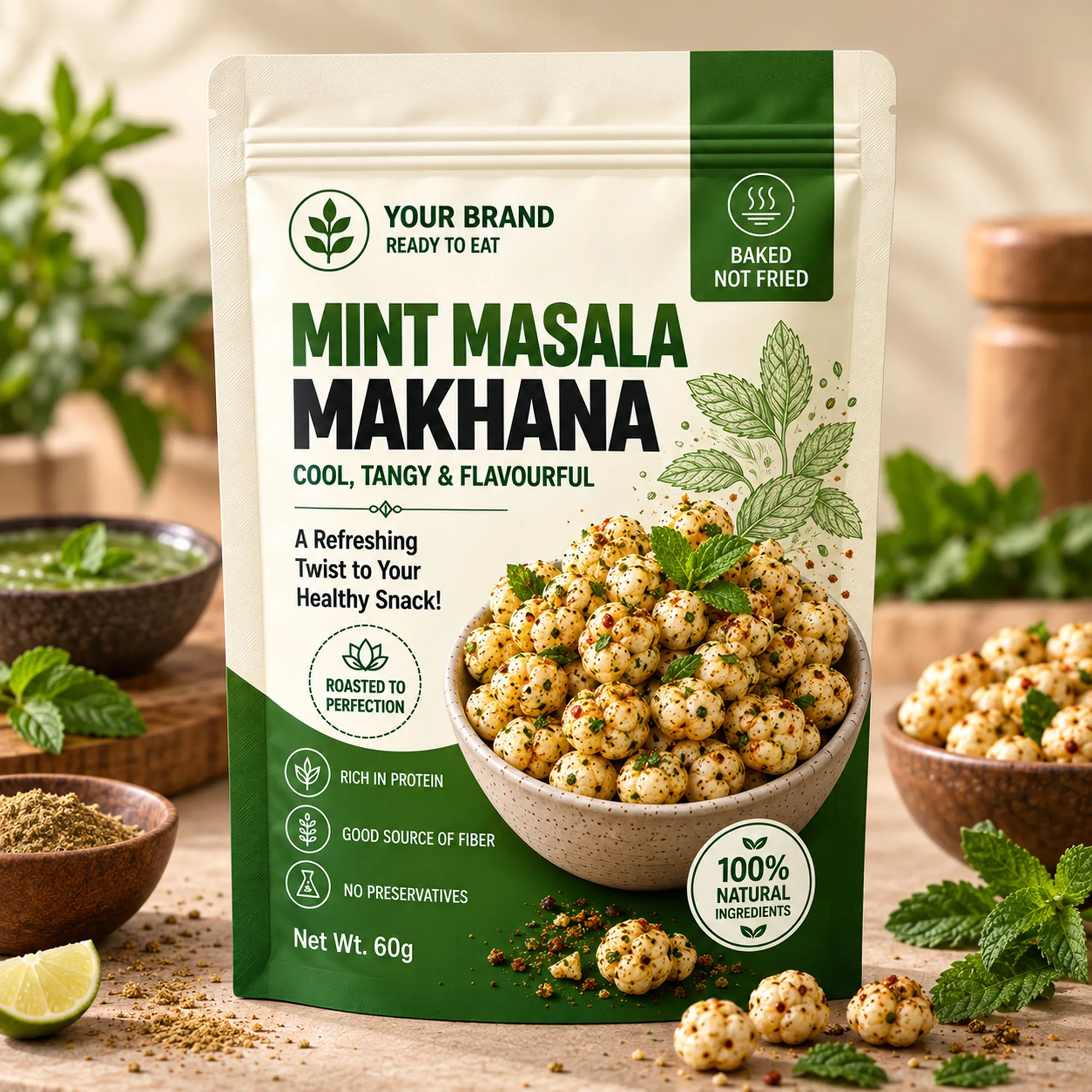 Mint Masala Makhana